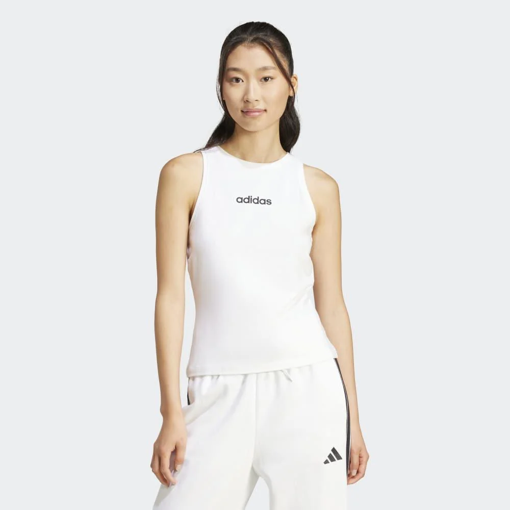 adidas Camiseta Sin Mangas Essentials Linear Slim Cotton