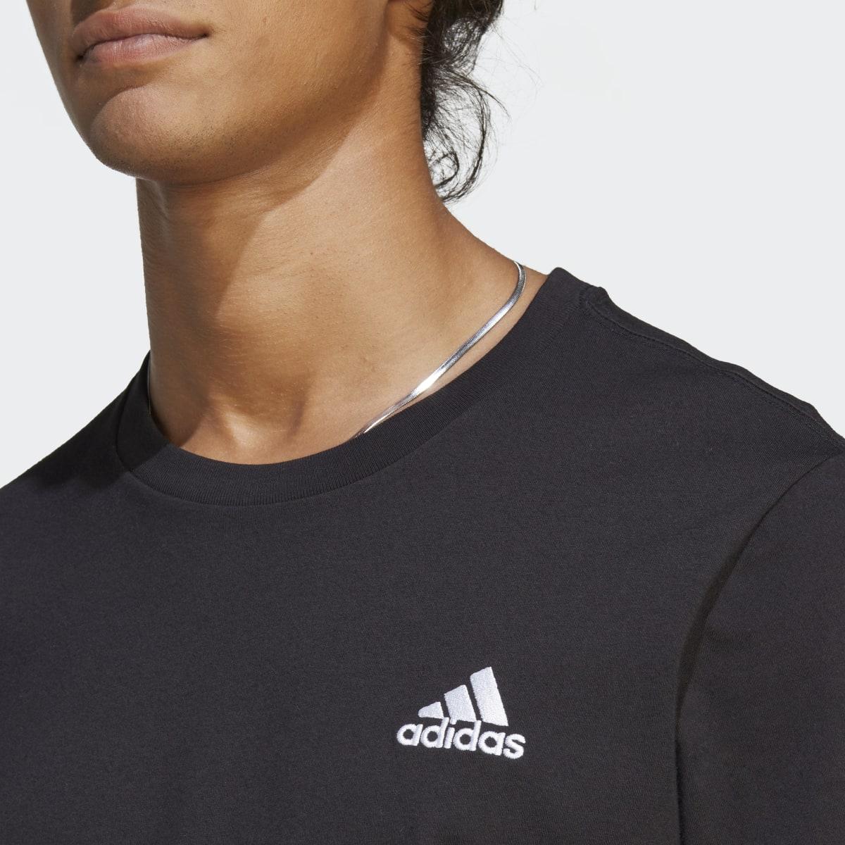 adidas Essentials Single Jersey Embroidered Small Logo - Image 4