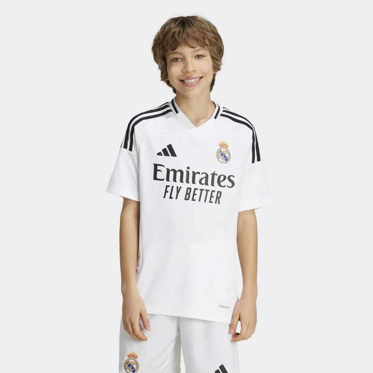 Camiseta adidas Primera Equipación Real Madrid 24-25 Niño