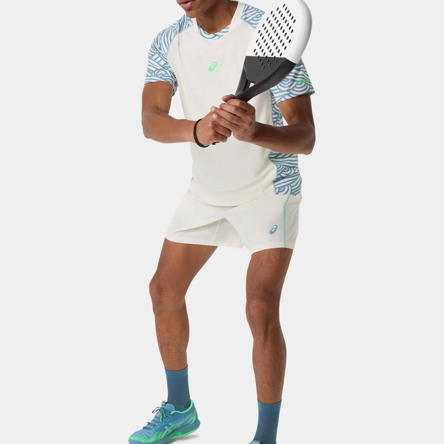Camiseta Asics Padel Court All Over Print Ss Top Hombre - Image 4