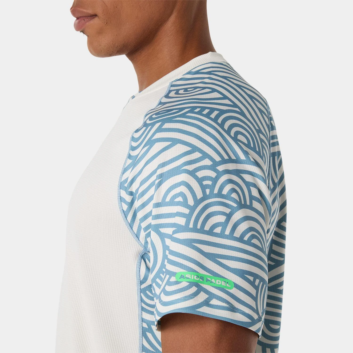 Camiseta Asics Padel Court All Over Print Ss Top Hombre - Image 5