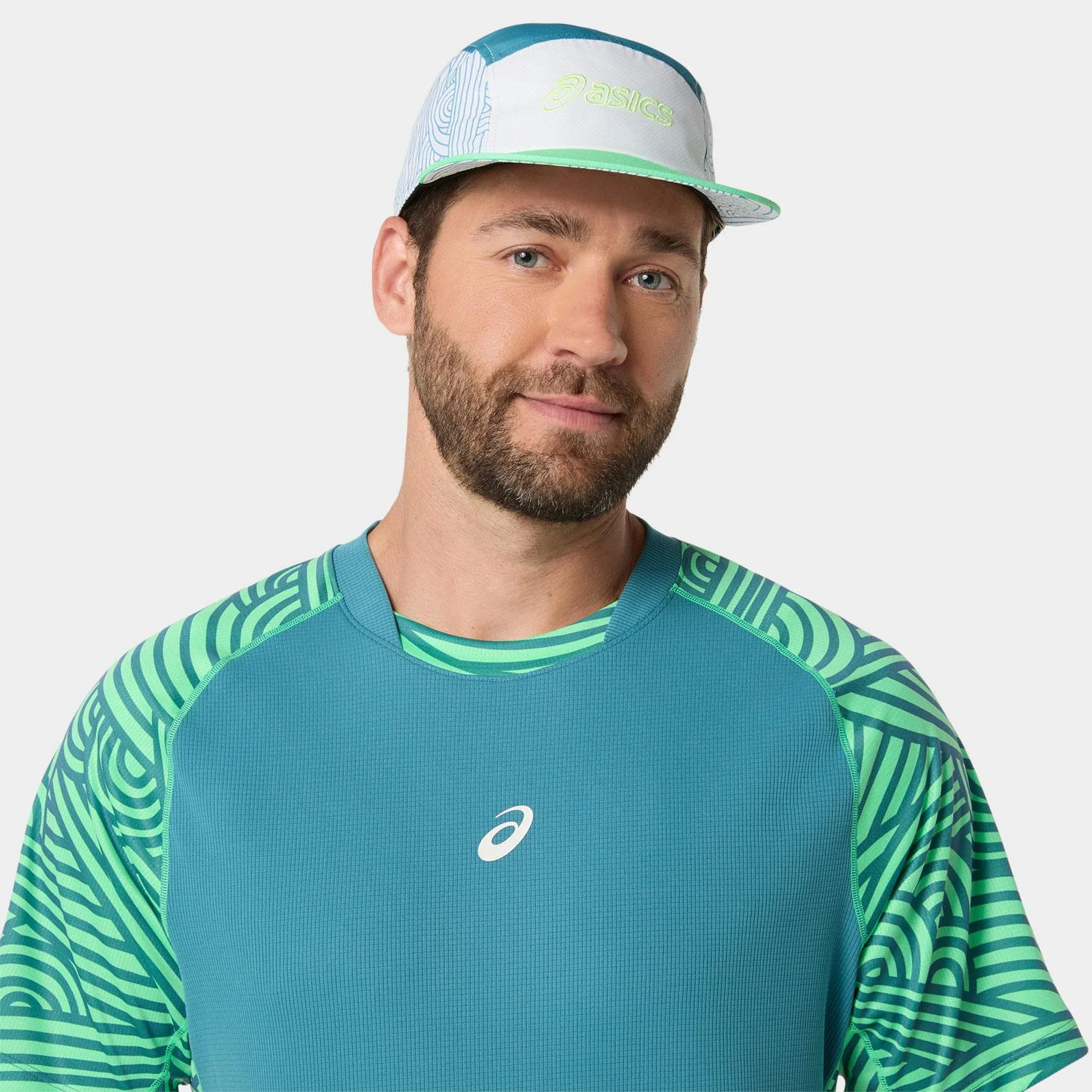 Camiseta Asics Padel Court All Over Print Ss Top Hombre - Image 3