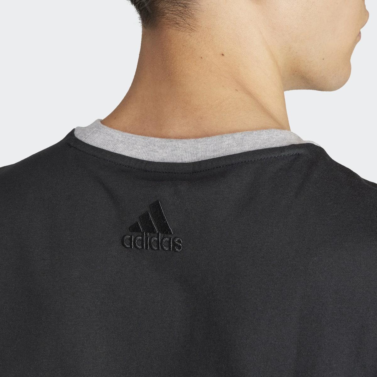 Camiseta Casual Hombre M Bl Sj T adidas Sportswear - Image 5