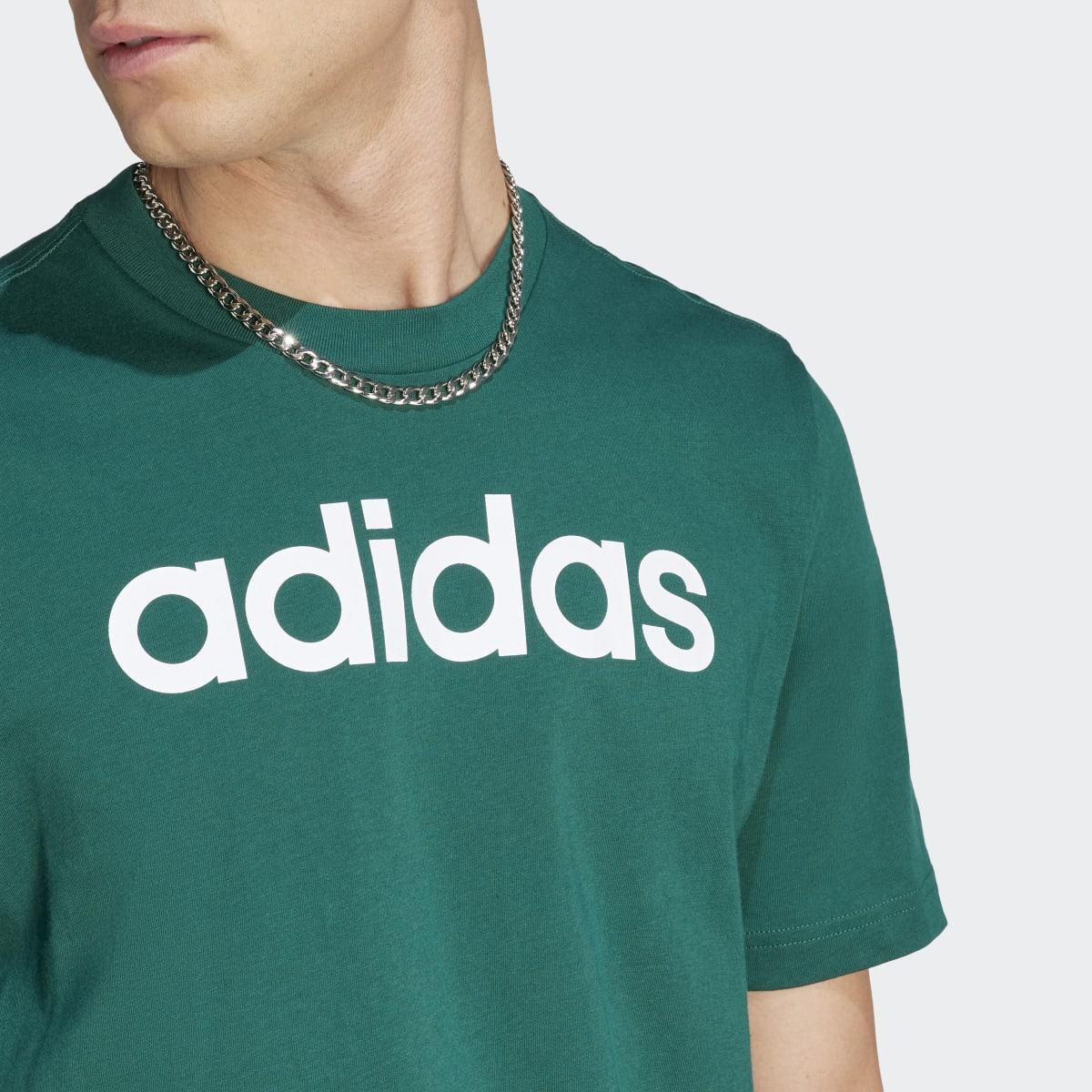 Camiseta Casual Hombre M Lin Sj T adidas Sportswear - Image 4