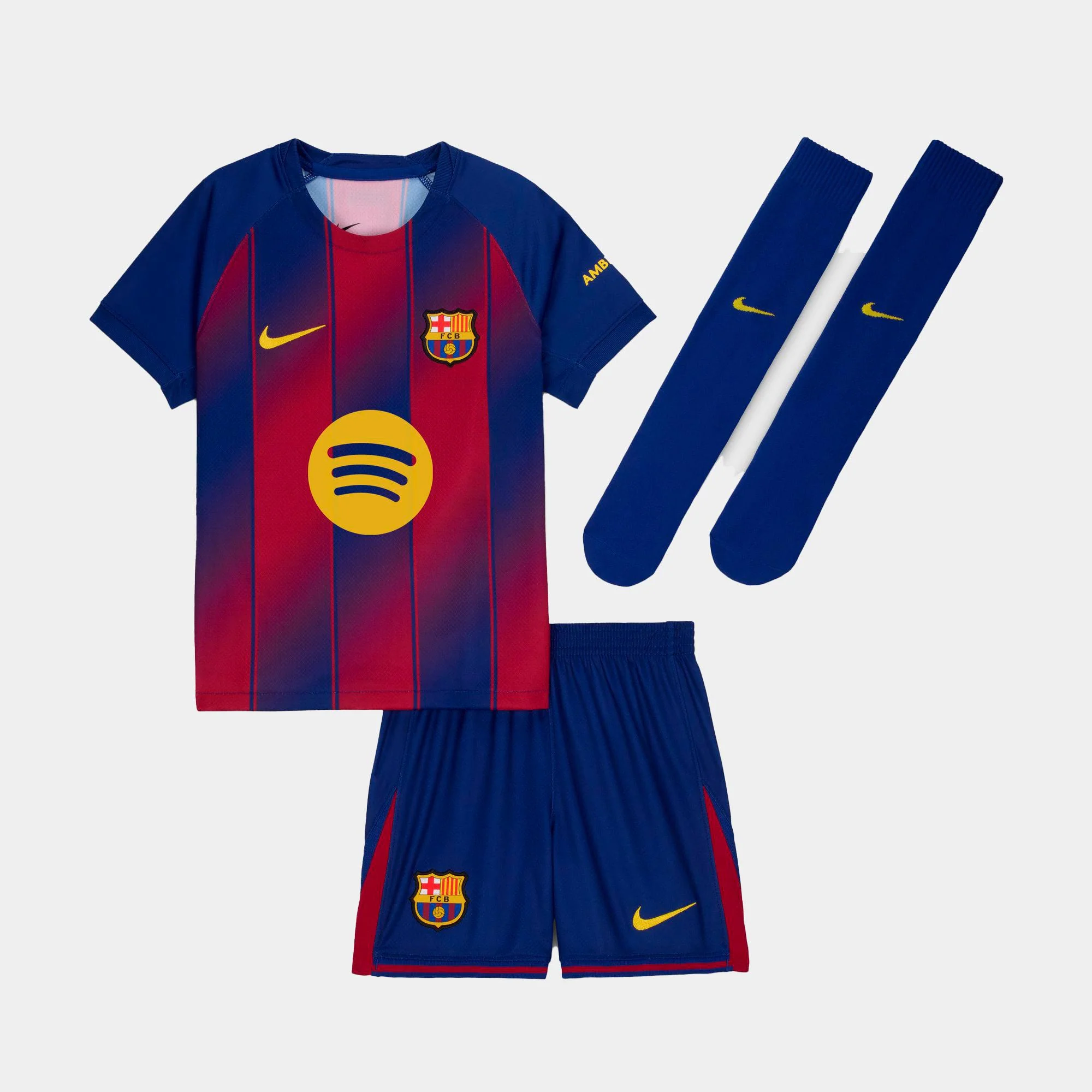 Conjunto Nike Fc Barcelona 2025/26 Stadium Home Little Kids' 3-Piece Kit - Image 4