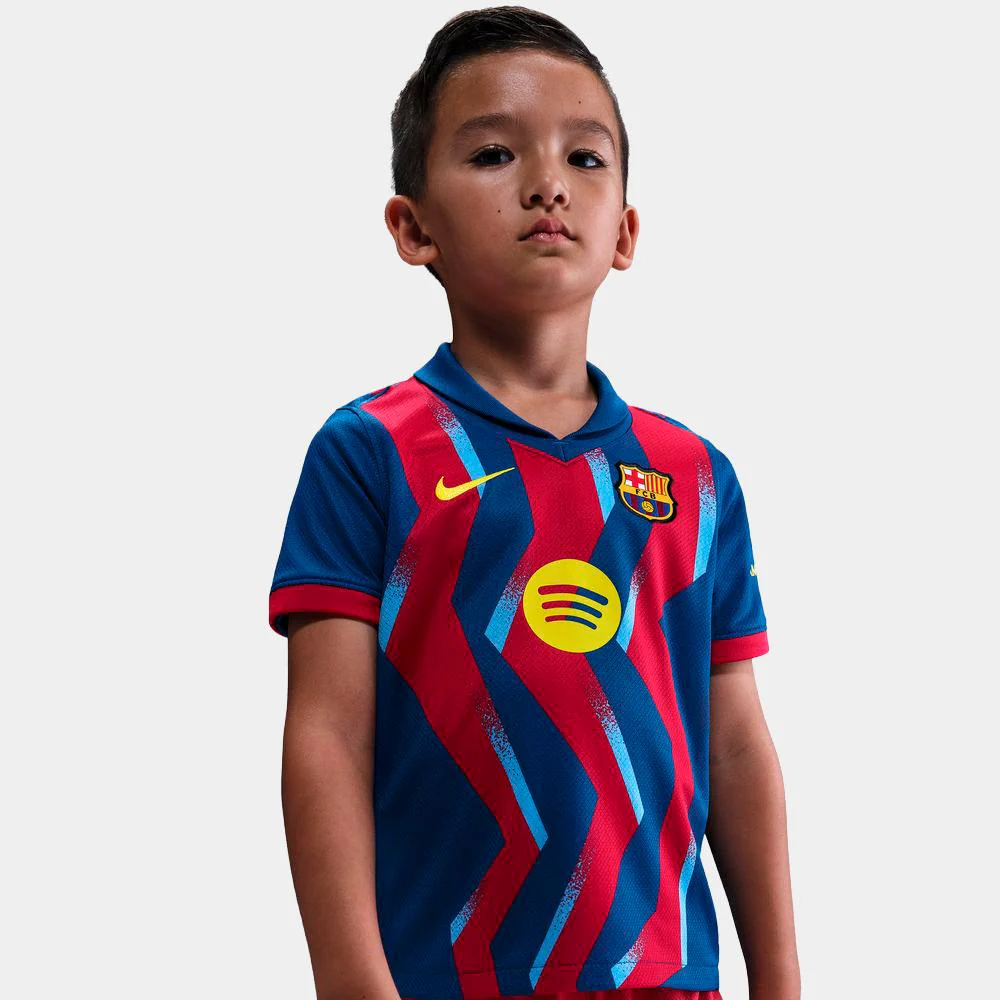 Nike Fc Barcelona 2025/26 Stadium Fourth Little Kids’ Soccer Replica 3-Piece Kit - Image 3