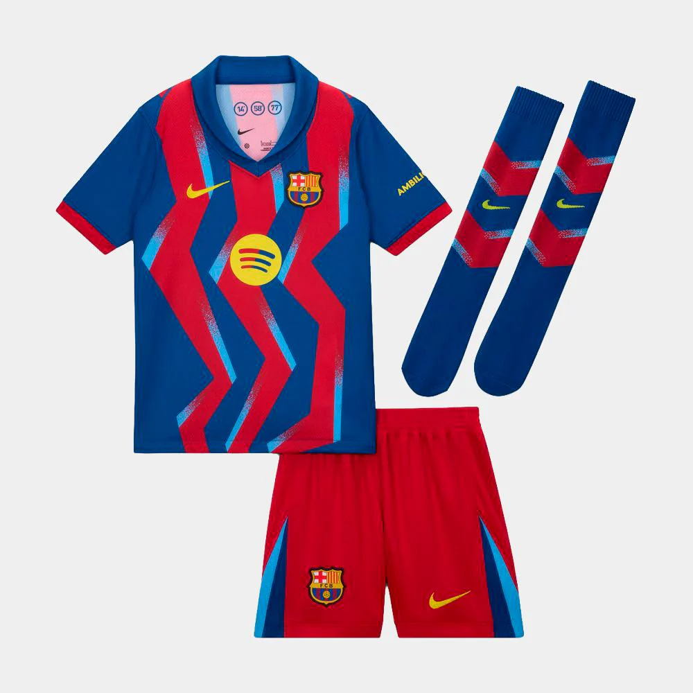 Nike Fc Barcelona 2025/26 Stadium Fourth Little Kids’ Soccer Replica 3-Piece Kit - Image 7