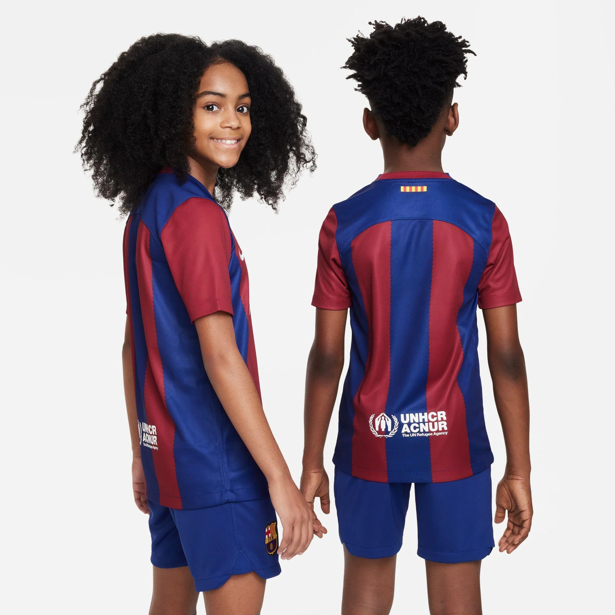 Nike Primera Equipación F C Barcelona 2023/2024 Niño - Image 2