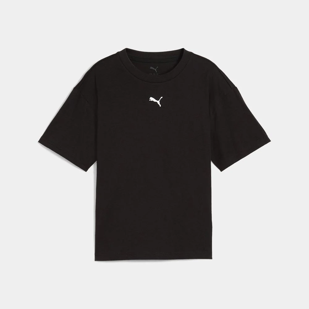 Puma Camiseta De Corte Rectangular Essentials Juvenil
