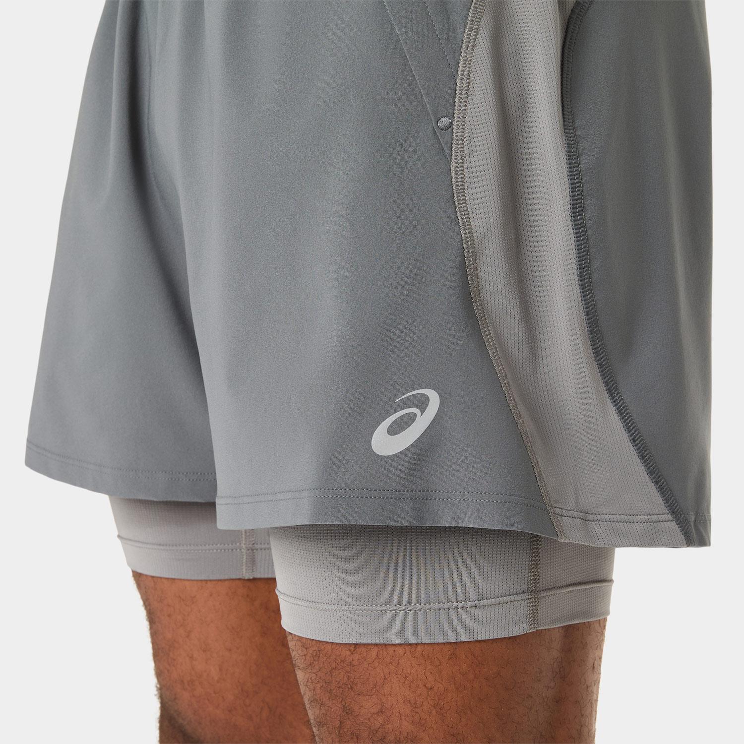 Short Asics Road 2n1 5in Hombre - Image 2