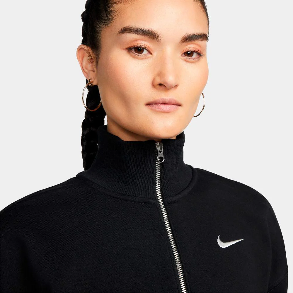 Sudadera Corta Nike Sportswear Phoenix Fleece Con Diseño De Cremallera De 1/4 - Mujer - Image 3